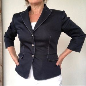 Tahari blazer, navy blue